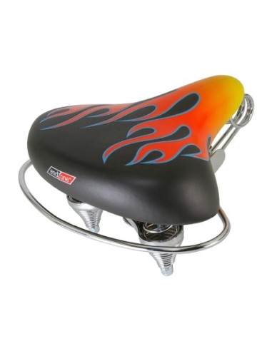 Beach Cruisers Saddle Web Spring Flames.